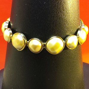 LC Liz Claiborne Faux Pearl Bracelet